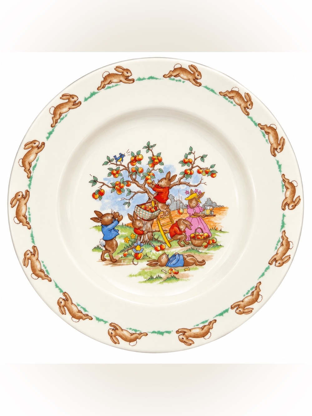 Royal Doulton Bunnykins Orchard Dinner Plate, 7.5”